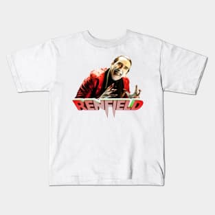Renfield movie Nicolas Cage as count dracula fan works graphic design by ironpalette Kids T-Shirt